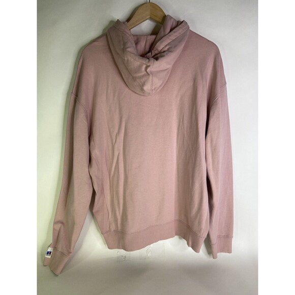 Hugo Boss x Russell Athletic Pink Salmon Pullover Sweatshirt Hoodie Mens Size L - Picture 3 of 13